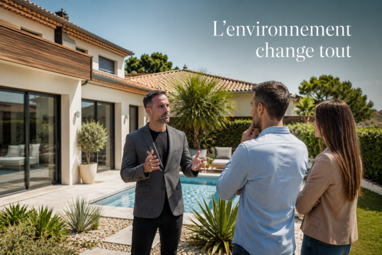 Visuel « L'environnement change tout » créé pour l'article
