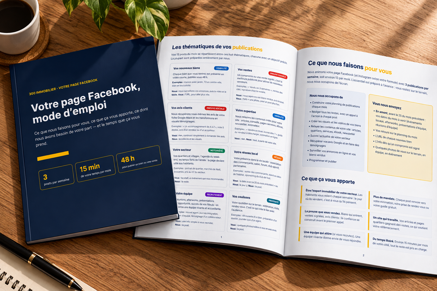 Guide « Vos réseaux sociaux, mode d'emploi » de 300 Immobilier